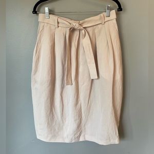 Antonio Marras Pale Pink Linen Skirt 44 US 8